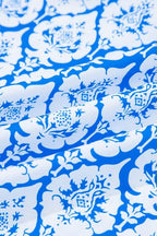 blue boho dolman tunic blouse