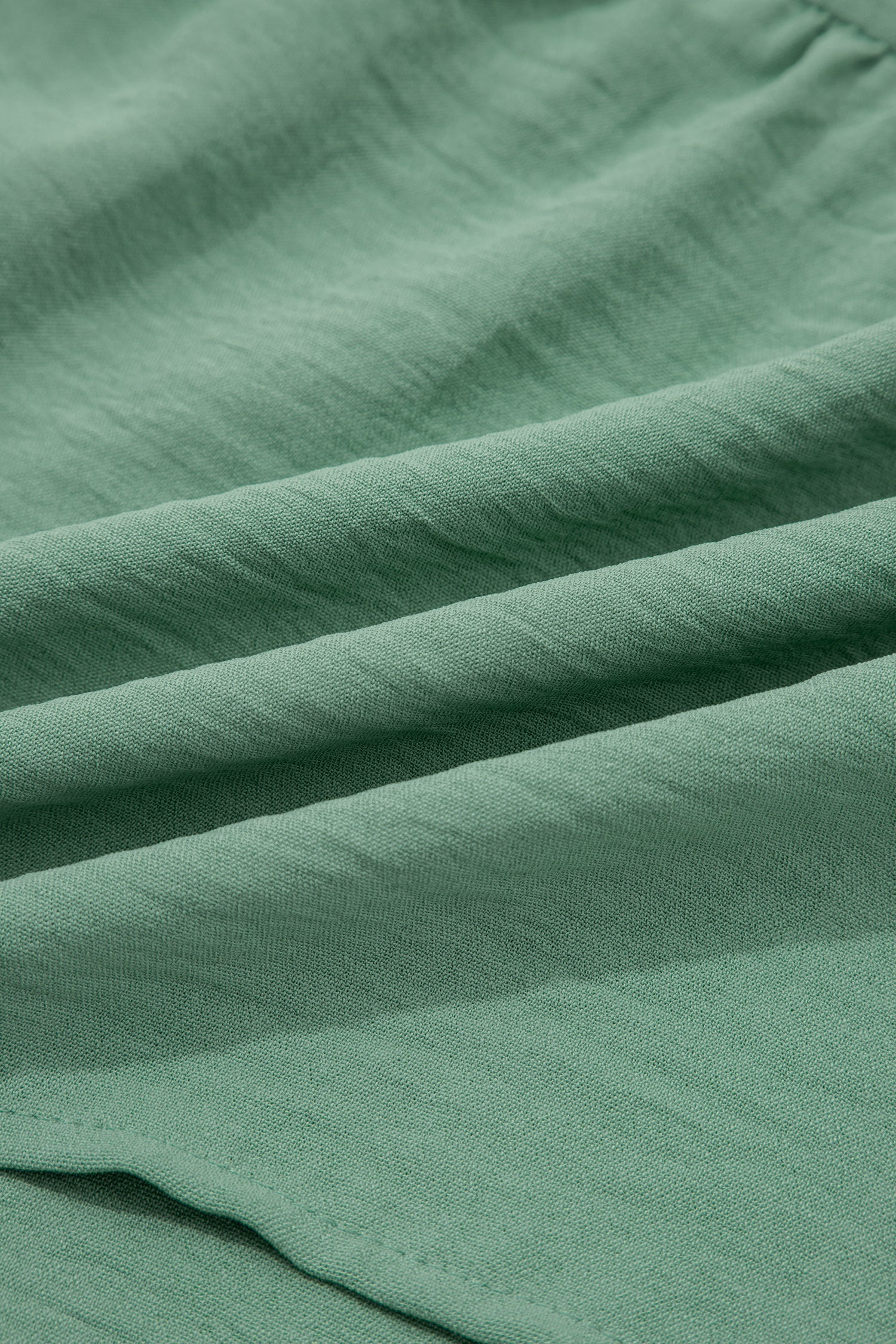 Patchwork V-Neck Embroider Puff Sleeve Babydoll Blouse