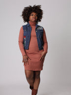 Afro-Boho Denim Jacket