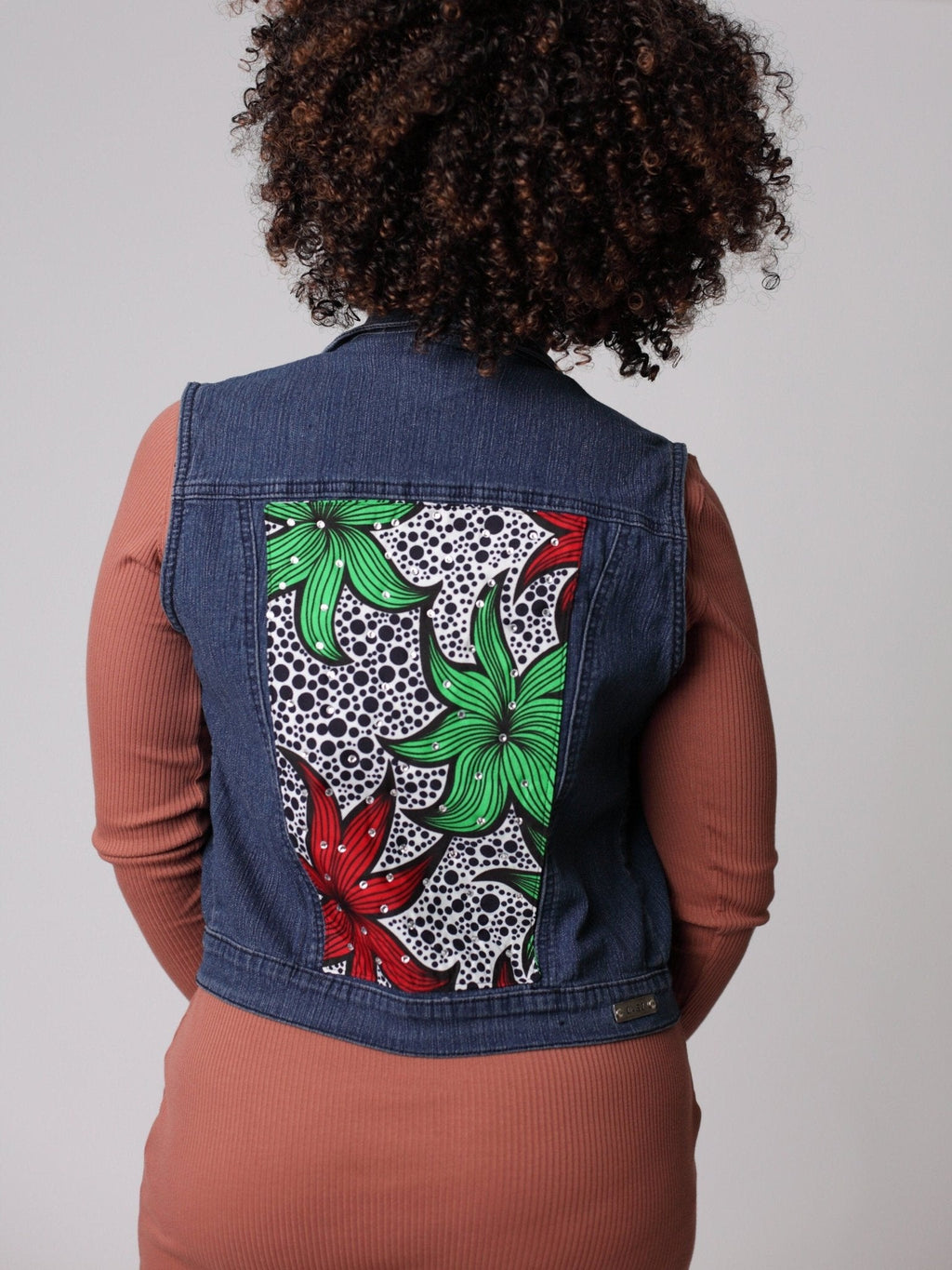 Afro-Boho Denim Jacket