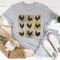 Boho Retro Chickens Tee