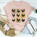 Boho Retro Chickens Tee