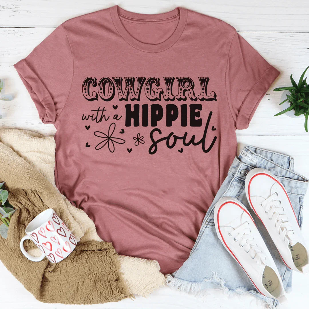 Cowgirl With Hippie Soul Tee