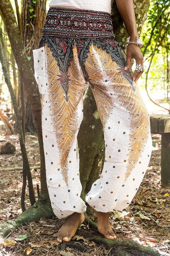 WHITE PEACOCK Women Boho Pants Yoga Pants