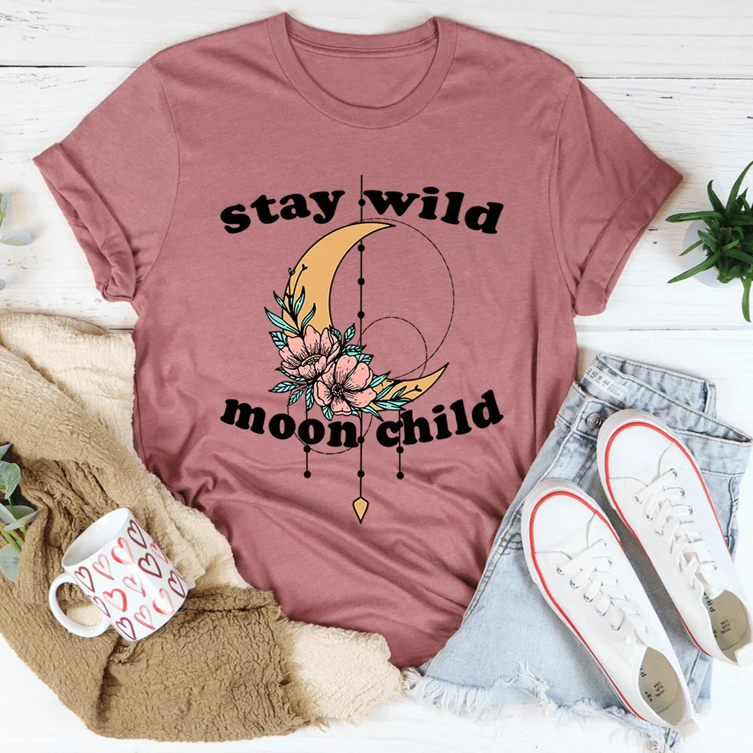 Stay Wild Moon Child Boho Tee